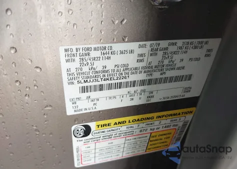 2019 Lincoln Navigator L Reserve из США, поврежденный, VIN 5LMJJ3LT4KEL22261